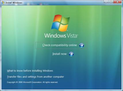 Clean Install With Windows Vista Upgrade