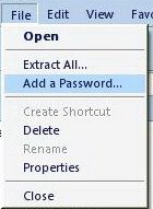 add password to zip file