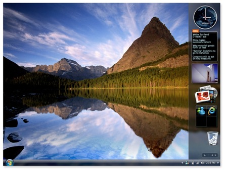 Gadgets For Windows Vista Desktop Clock