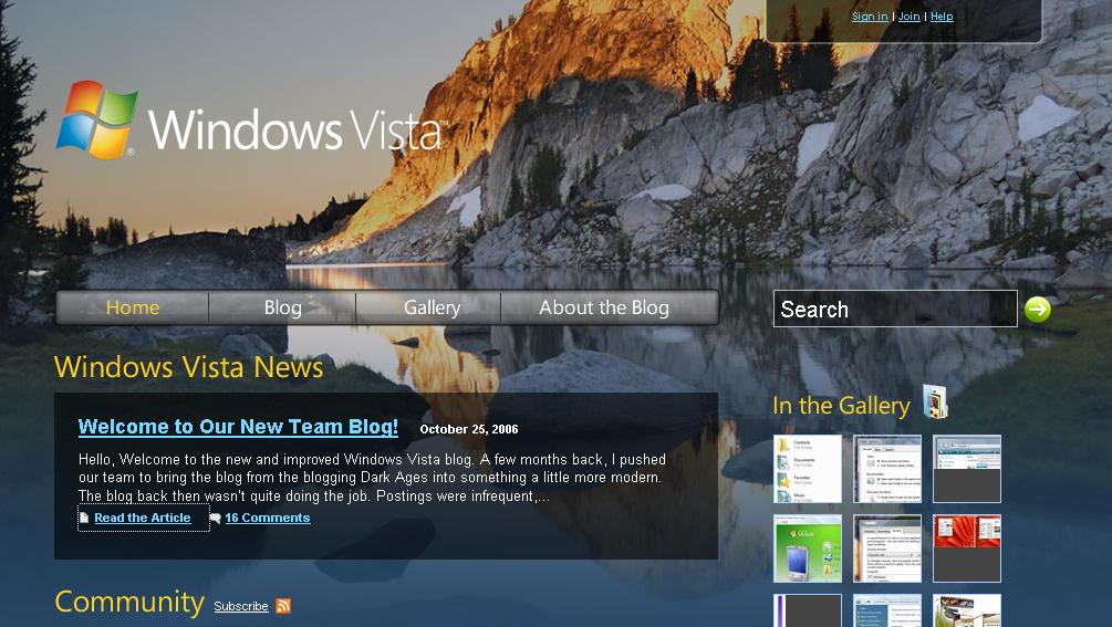 Windows Vista Team Blog