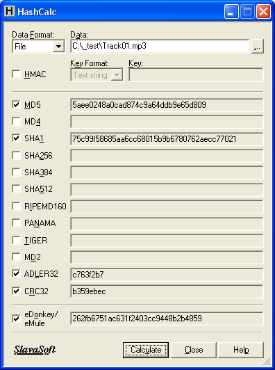 nash hash calculator