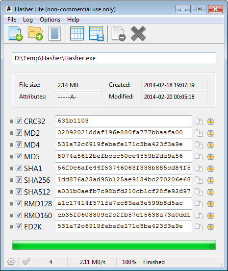 nash hash calculator