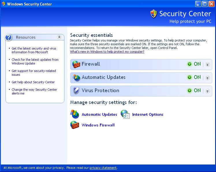 Disable or Turn Off Windows XP Security Center Permanently ...