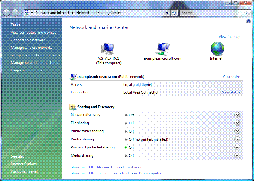 Vista Nat Configuration