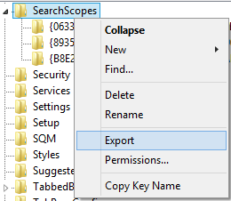 Save IE Search Providers