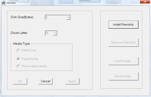 dataram ramdisk configuration utility