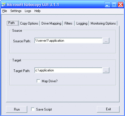 microsoft robocopy gui 3.1.1