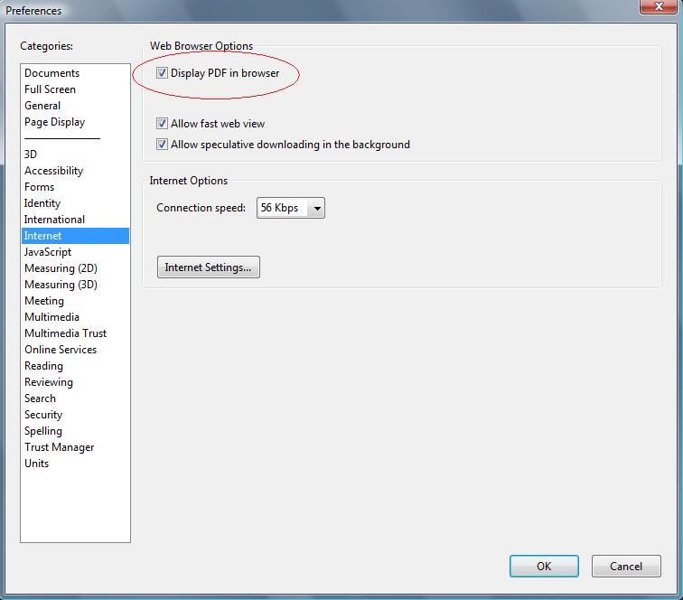 how to set firefox to open adobe reader