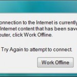 IE7 "No Connection to the Internet is Currently Available" Error