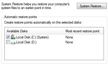 hoe computerherstel in Vista-opdrachtregel uit te schakelen