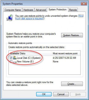 Change / Set Windows Vista Shadow Copy & System Restore Disk Space ...