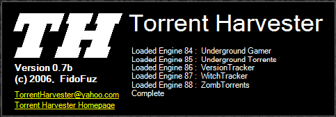 Torrent Harvester Engines