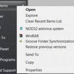 Clear Recent Items List in Windows 7 & Vista