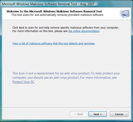 microsoft malicious software removal tool kb890830