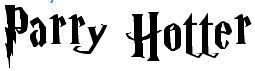 Parry Potter Font