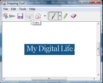 snipping tool with text box