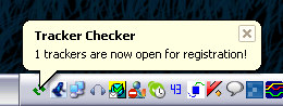 Tracker Checker Notification