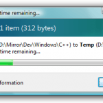 Windows Calcuting Estimated Time (Hours and Minutes or Seconds) Remaining