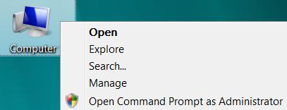 Open Command Prompt as Administrator