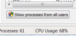 Show processes from all users