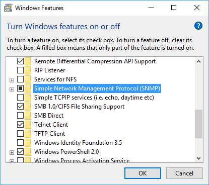 konfigurera snmp i Windows 2003