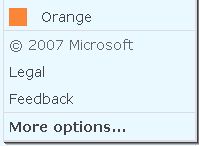 Hotmail More Options