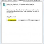 Restore Windows User Personal Shell Folders to Original Default Location