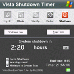 Schedule Windows Shutdown with Vista Shutdown Sleep Timer