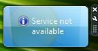 Weather Gadget Service Not Available in Windows Vista