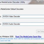 Vista Media Center MPEG2 Decoder Selection Utility