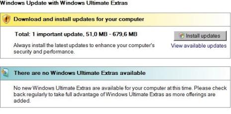 Windows Vista SP1 Beta in Windows Update