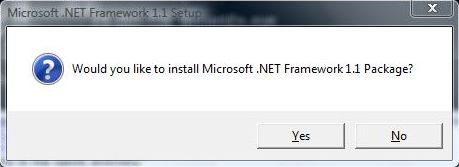 net framework version 1.1.4322 windows 7