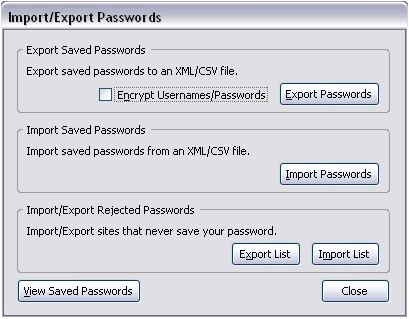 ff password exporter. ...