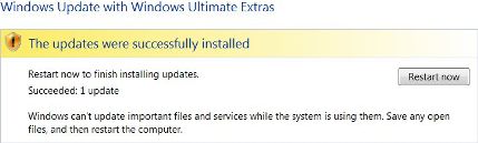 Restart Windows Vista to Finish Install SP1