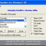 CleanHandlers Free Download - AutoPlay Cleanup Utility for Windows XP / Vista