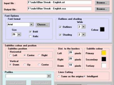 srt file formatting