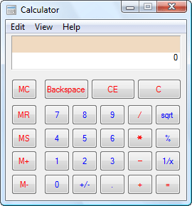 Calculator Standard Mode