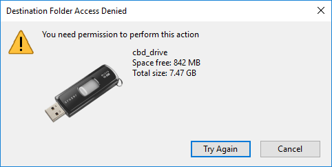 access denied usb drive windows for mac usb