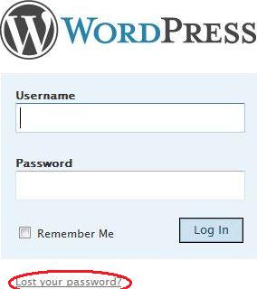 Lost WordPress Password