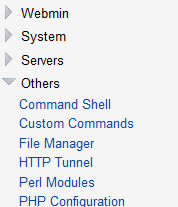 Perl Modules in Webmin