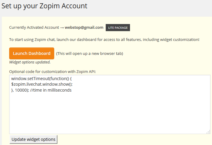 Automatically Pop Out Zopim Live Chat Window