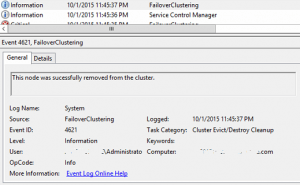 Remove Disconnected & Evicted Windows Server Node from Cluster - Tech ...