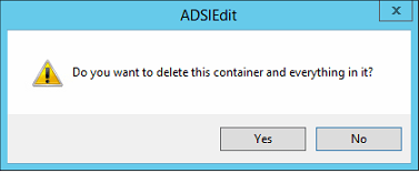Delete Namespace Container