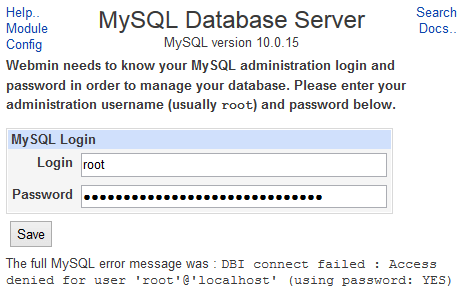 mysql update user password