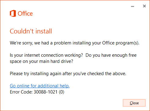 microsoft office 2016 activation key error