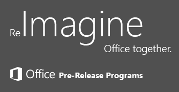 Office 2016 Pre-Release Program