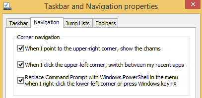 Replace Command Prompt with Windows PowerShell in Power User WINX Menu