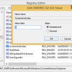 Change or Reset Windows Screenshot Index Number in File Name
