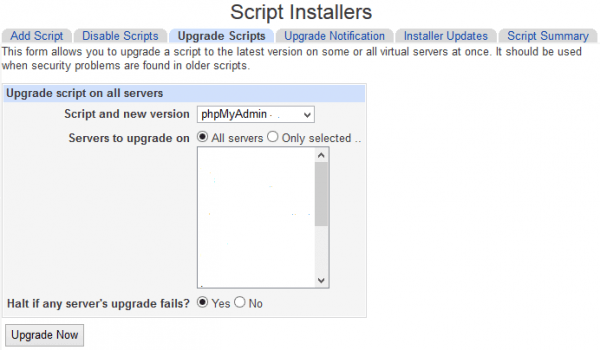 How to Automatically Upgrade Installed Scripts Update on All Virtual ...