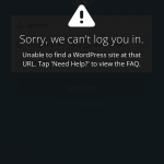 WordPress iOS or Android Mobile App Unable to Find the Site at That URL